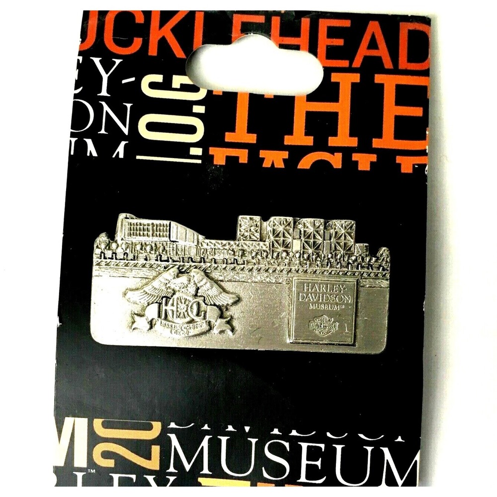 2008 Harley Davidson Museum HOG Pewter Lapel Pin 795549v Silvertone
